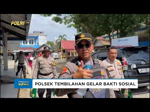 POLSEK TEMBILAHAN SALURKAN BAKSOS SAMBUT HARI BHAYANGKARA KE-79