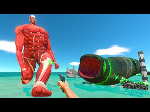 FPS Avatar Rescue Bloop and Fight Colossal Titan - Animal Revolt Battle Simulator