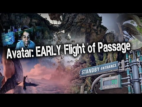 AVATAR Flight Of Passage | FULL Early Morning Rope Drop QUEUE & RIDE Experience