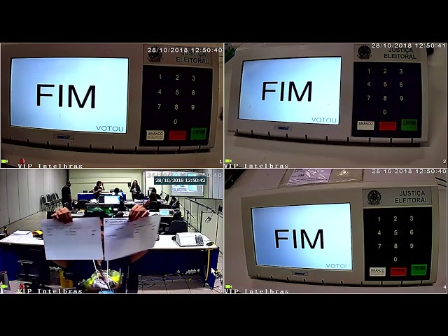 Auditoria de funcionamento das urnas eletrônicas, ocorrida no mesmo horário e dia da votação ofi...