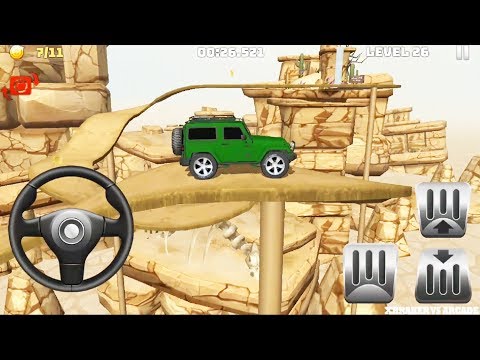 Mountain Climb 4x4 Update: Offroad Green Jeep Wrangler Driving Levels 26 to 32 - Android GamePlay 3D