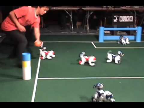 Northern Bites vs. GermanTeam -- Four-Legged League Quarterfinals, RoboCup 2007