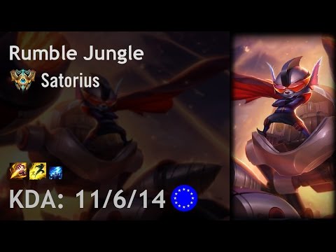 Rumble Jungle vs Xin Zhao - Satorius - EUW Challenger Patch 6.24