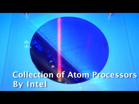Wafer of Intel Atom Processors at CES 2009