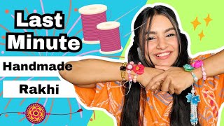 Handmade Rakhi for Competition 😱 DIY Rakhi #crafteraditi #youtubepartner #rakhimaking @CrafterAditi