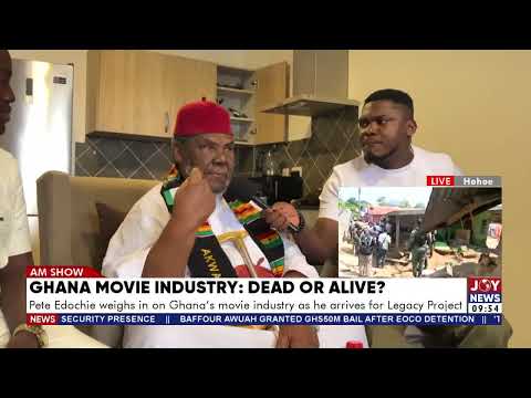 Pete Edochie weighs in on Ghana's movie industry as he arrives for Legacy Project