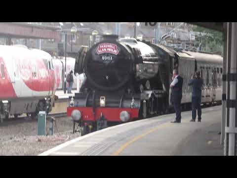 60103 Flying Scotsman on The Farewell to Alan Pegler Departure York for NRM in York