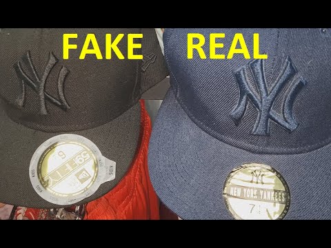 New York Cap real vs fake. How to spot good fake New Era hat