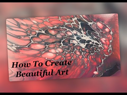 (260) Brilliant Bloom Technique X 3 - Acrylic Fluid Pour Painting