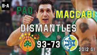 Panathinaikos DISMANTLES Maccabi | Panathinaikos - Maccabi 93-73 | 2012 EL Playoffs G1 | 20.03.2012