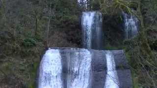 preview picture of video 'Royal Terrace Falls - Lebanon, Oregon - 2/18/2014'