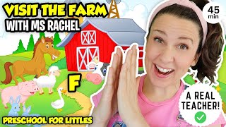 Learn Farm Animals with Ms Rachel Animal Sounds Old MacDonald Had A Farm s for Toddlers Mp4 3GP & Mp3