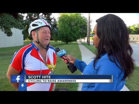 Cyclist on mission to end gun violence