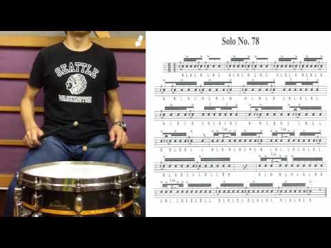 C.Wilcoxon solo 78 スネアルーディメンツ