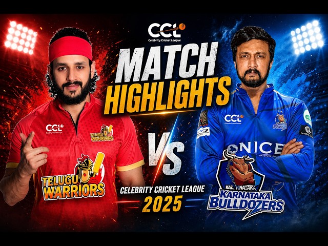 A Nail-biting Competition between Telugu Warriors vs Karnataka Bulldozers | CCL Highlights