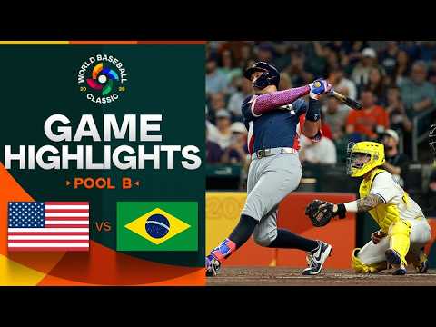 USA vs. Brazil 2026 World Baseball Classic | Game Highlights