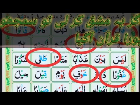 Madni Qaida Lesson No 9