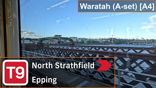 Sydney Trains Waratah (A-set) [A4]: North Strathfield → Epping