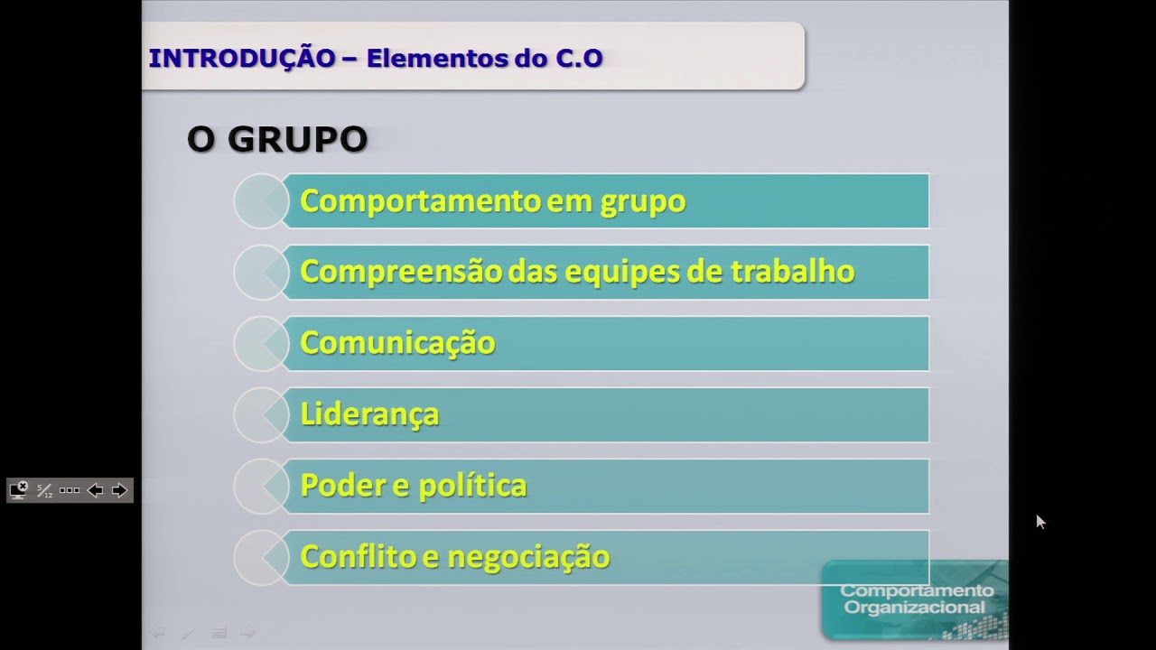 AULA 1 - COMPORTAMENTO ORGANIZACIONAL