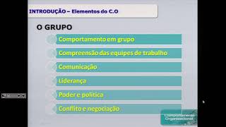 AULA 1 - COMPORTAMENTO ORGANIZACIONAL