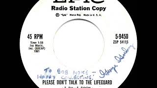 1st RECORDING OF: Please Don’t Talk To The Lifeguard - Andrea Carroll (1961)