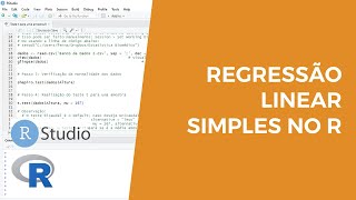 Regressão linear simples no R