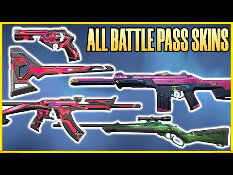All New Battlepass Skins Gameplay - Valorant Battlepass Skins