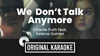 Download lagu We Don't Talk Anymore - Original Karaoke (Original Music) with Lyrics | Charlie Puth ft Selena Gomez mp3 Download lagu We Don't Talk Anymore - Original Karaoke (Original Music) with Lyrics | Charlie Puth ft Selena Gomez mp3