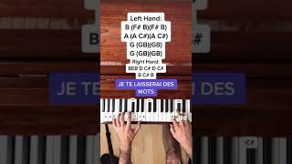 Download lagu Patrick Watson - Je Te Laisserai Des Mots (Easy Piano Tutorial With Letters) #Shorts mp3