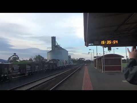 4PM4 Steel Train With Locos PN NR81 Ghan NR75 FA G537 Passing Lara