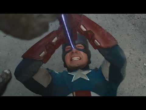 The Avengers 2012 - Captain America - Bank Scene