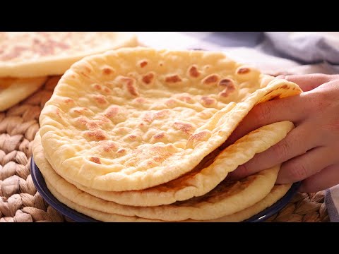 Bazlama | Receta de Pan Turco (Sin Horno) muy Fácil y Delicioso
