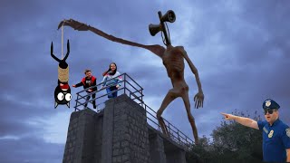 Сиреноголовый следит за нами Siren Head & Cartoon Cat in the real life