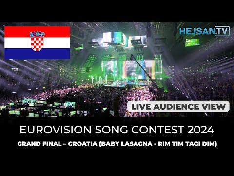 Eurovision 2024 - Grand Final Live Show: 🇭🇷 Croatia, Baby Lasagna - Rim Tim Tagi Dim (Audience view)