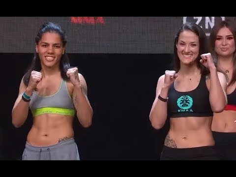 Ava Knight vs. Emilee King - Weigh-in Face-Off - (Bellator 238: Budd vs. Cyborg) - /r/WMMA