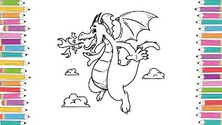Dragon Coloring Pages for Kids Educational & Fun Videos 🐉