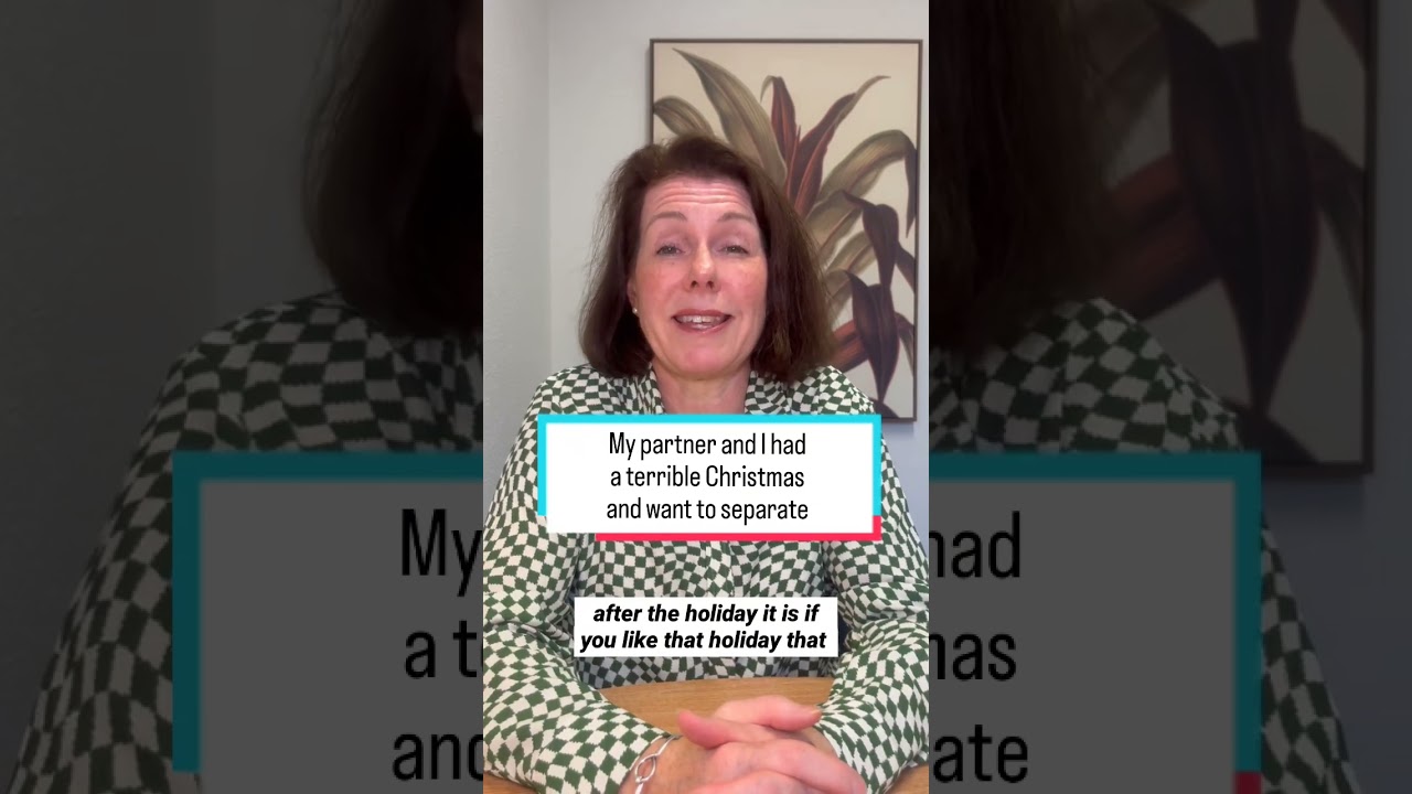 My partner and I had a terrible Christmas and want to separate