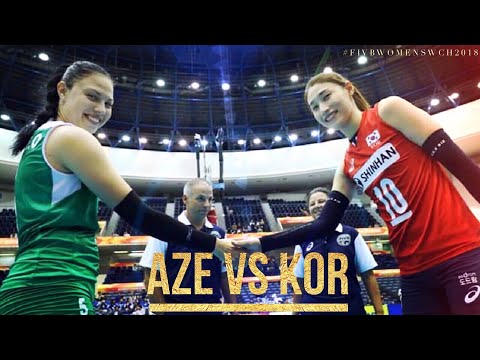 18.09.30 Azerbaijan vs Korea FIVBWomensWCH HIGHLIGHTS