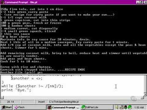 Perl Tutorials -Part 80- The script complete