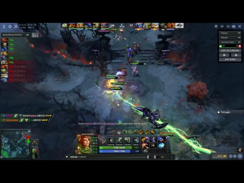 OPTIC GAMING VS TEAM SECRET CHINA DOTA2 SUPER MAJOR RB R1 GAME1