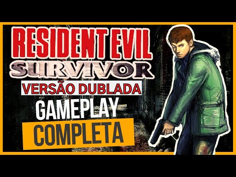 RESIDENT EVIL SURVIVOR PS1 [DUBLADO] GAMEPLAY COMPLETA (BIOHAZARD GUN SURVIVOR) DETONADO