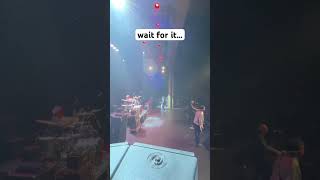 End of A Flock of Seagulls’ “I Ran”, with stick trick. Does he catch it? #aflockofseagulls #drums