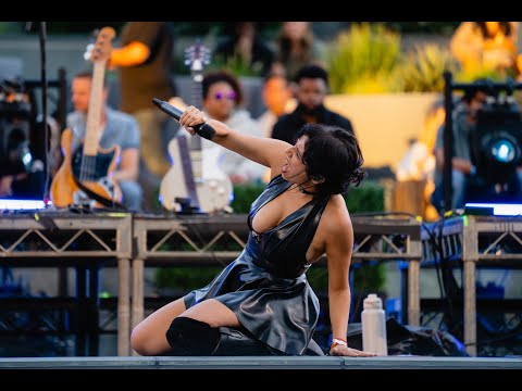 Angélica Garcia performs Mírame live at Grand Performances in Los Angeles