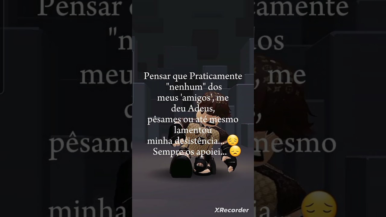 Saiba, que dentre 20 amigos, apenas 5 são de verdade. #roblox #foryou #vem40k #viraliza #desistencia