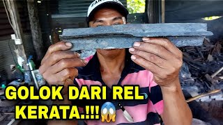 Download lagu 🔴Saksikan🔪Cara Pembuatan Golok Sembelih Super Tajam P32 Dari Rel Kereta.!!!😱😱 mp3