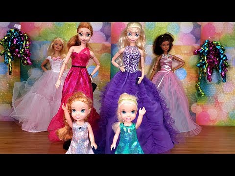 Elsa and Anna toddlers - dress up - Barbie