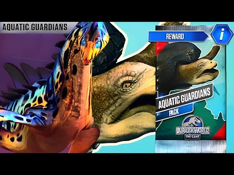 AQUATIC GUARDIANS LEPTOCLEIDUS VS PSEPHODERMA | JURASSIC WORLD THE GAME