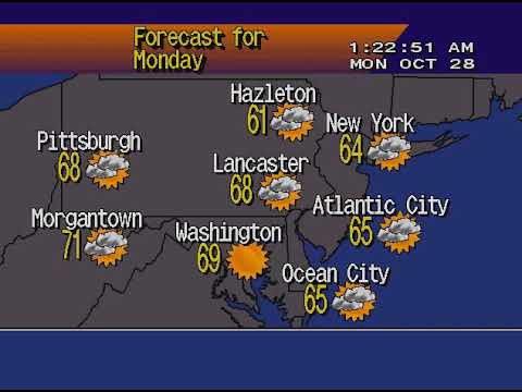 WeatherSTAR 4000 Emulation: Lancaster, PA (10/28/19 1:21 am)