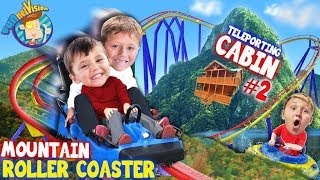ROLLER COASTER on a MOUNTAIN!! (FUNnel Family Teleporting Cabin Trip pt. 2) Titanic Adventure Vision