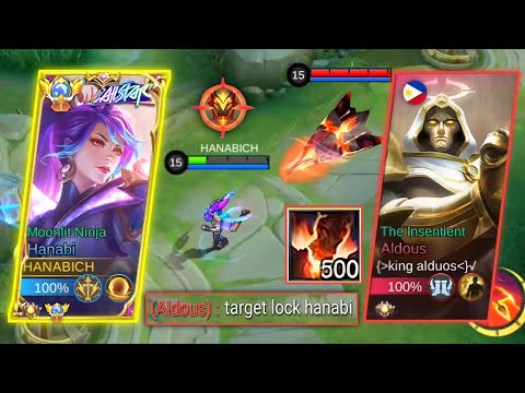 GLOBAL HANABI IS NO MATCH AGAINST ALDOUS? | HANABI BEST BUILD 2023 | MLBB